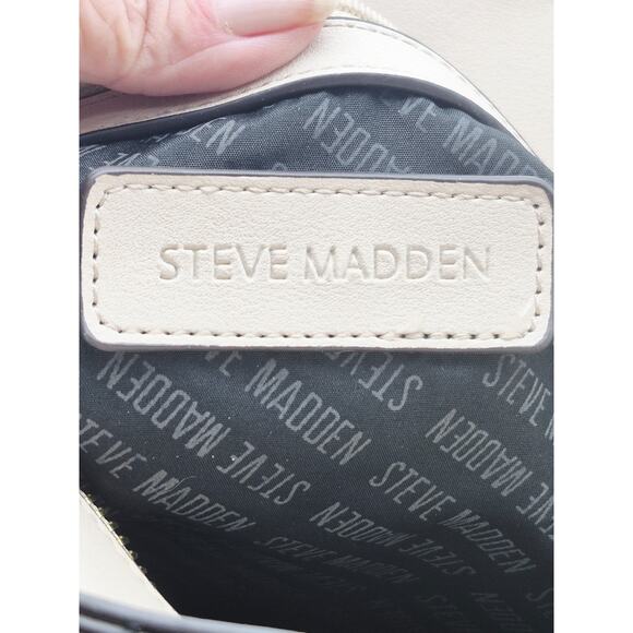 STEVE MADDEN brown leather style handbag purse leopard cheetah lining - Picture 11 of 12